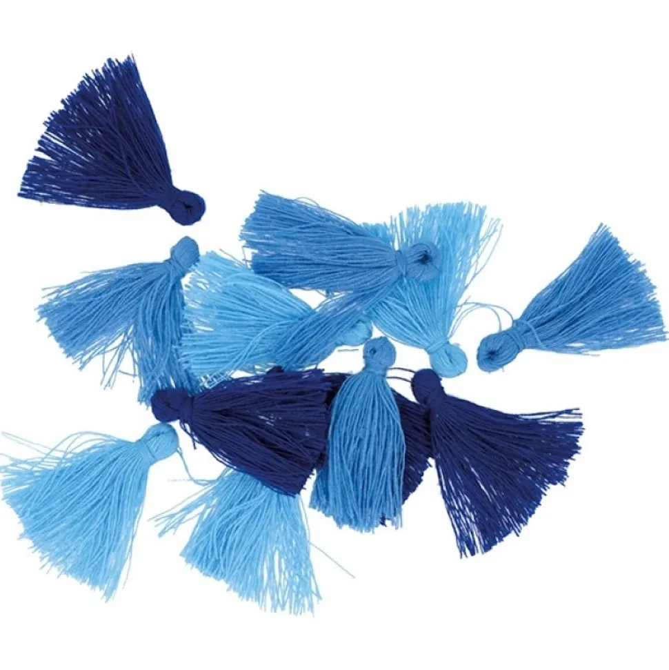 Set 12 tassels Azul Artemio