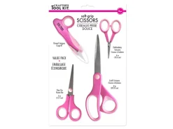 Set 4 Tijeras de Agarre Suave Multicraft