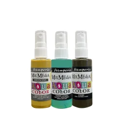 Set 3 tintas en spray Aquacolor Masquerade Stamperia