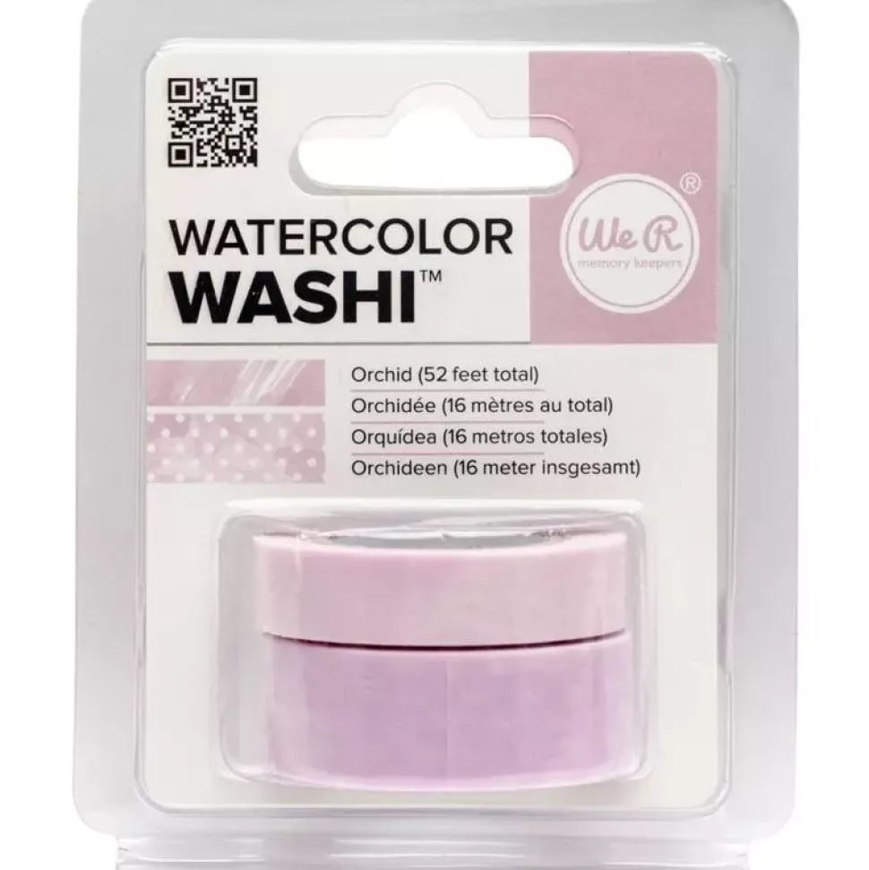 Set 2 Washi Tape Acuarela Orquídea We R Memory Keepers