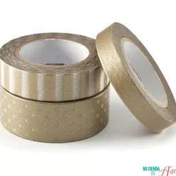 Set 3 Washi Tape Doradas We R Memory Keepers