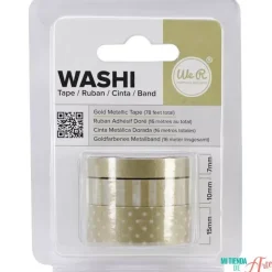 Set 3 Washi Tape Doradas We R Memory Keepers