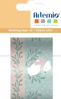 Set 2 washi Tape Osos Let it Snow Artemio