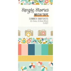 Set 5 Washi Tape Summer Snapshots Simple Stories