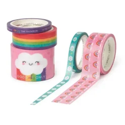 Set 5 Washi Tape Tape By Tape Cute Rainbow Legami