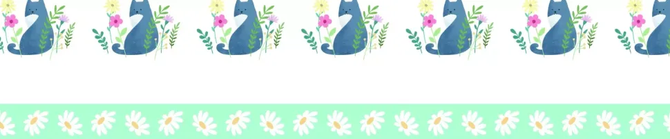 Set 2 Washi Tapes Gatos Life is Simple Artemio