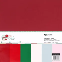 Set cartulinas texturizadas Oh Joyful Day Rosie's Studio 30x30cm