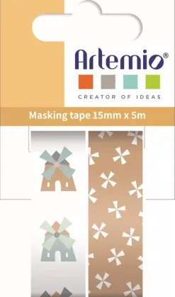 Set de 2 Washi Tapes Molinos Jolies Comptines Artemio