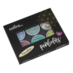 Set de 6 acuarelas Pearlcolor Paradise Coliro