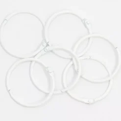 Set de 6 anillas 45mm Blanco Craftelier