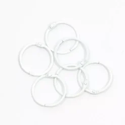 Set de 6 anillas 30mm Blanco Craftelier