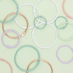 Set de 6 anillas 30mm Bubblegum Craftelier