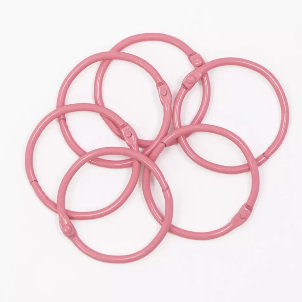 Set de 6 anillas 45mm Bubblegum Craftelier