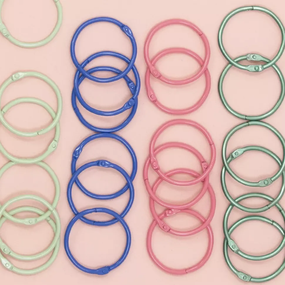 Set de 6 anillas 45mm Bubblegum Craftelier