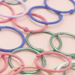 Set de 6 anillas 45mm Bubblegum Craftelier