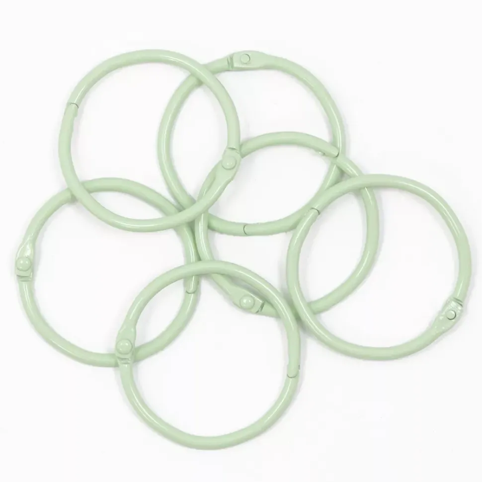 Set de 6 anillas 45mm Mint Craftelier