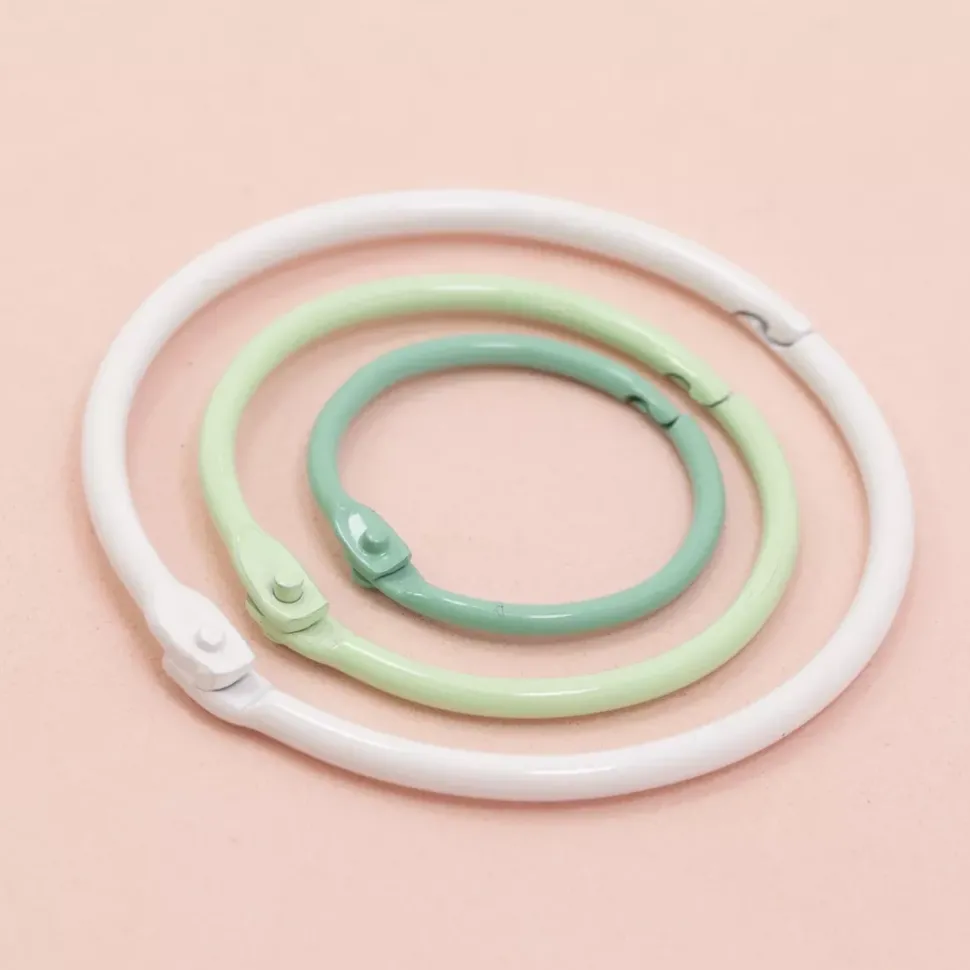 Set de 6 anillas 45mm Mint Craftelier