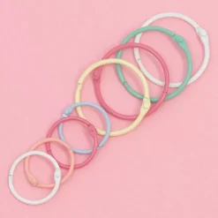 Set de 6 anillas 45mm Plata Craftelier