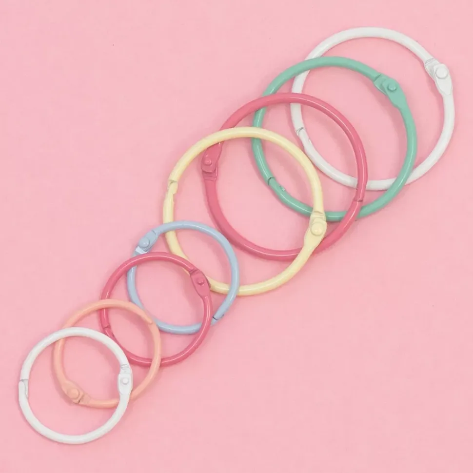 Set de 6 anillas 45mm Plata Craftelier