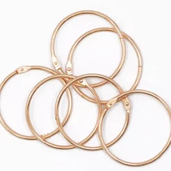 Set de 6 anillas 60mm Rose Gold Craftelier