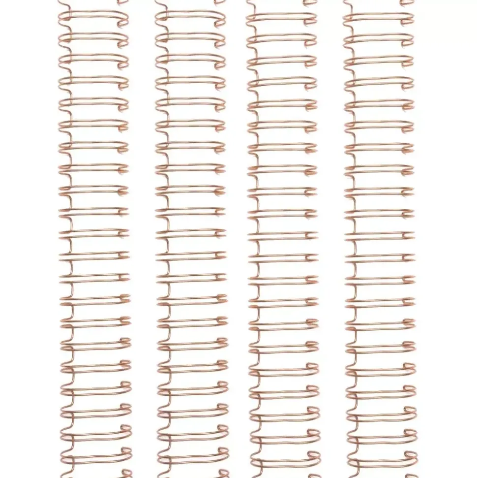Set de 4 anillas para encuadernar Rose Gold 1" para Cinch