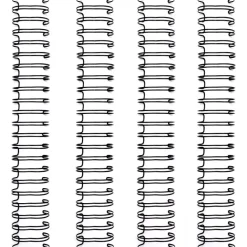 Set de 4 anillas para encuadernar Black 0.625" para Cinch