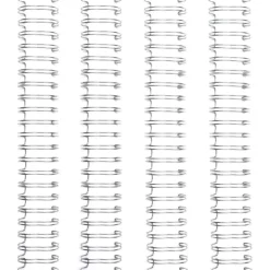 Set de 4 anillas para encuadernar Silver 0.625" para Cinch