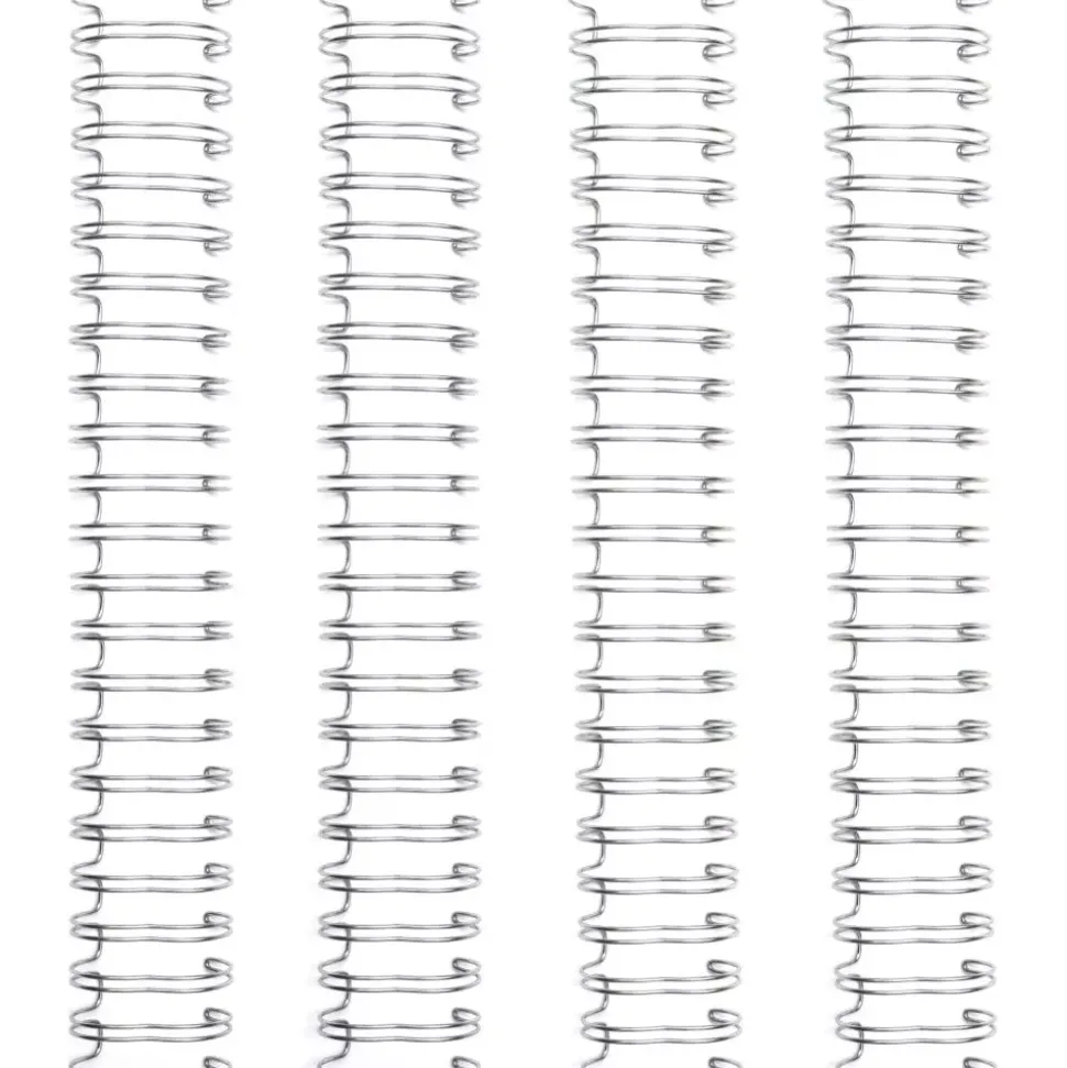 Set de 4 anillas para encuadernar Silver 0.625" para Cinch