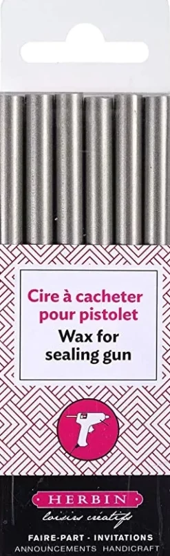 Set de 6 barras de lacre Plata Herbin