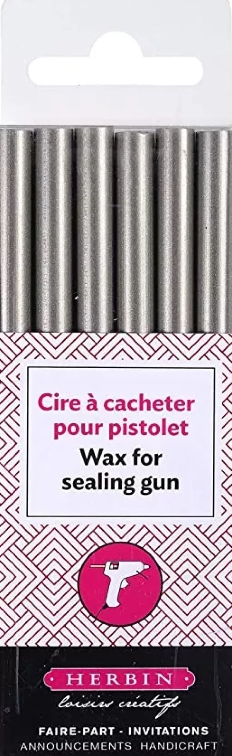 Set de 6 barras de lacre Plata Herbin