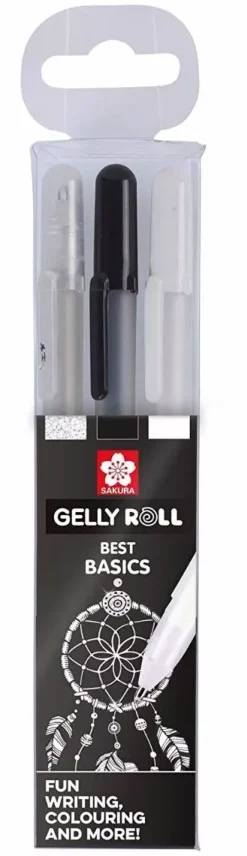 Set de 3 bolígrafos de gel Gelly Roll Basic Sakura