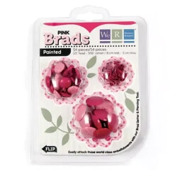Set de 54 Brads Básicos Rosas We R Memory Keepers