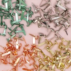 Set de 50 Brads Metalizados Turquoise Craftelier