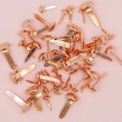 Set de 50 Brads Metalizados Rose Gold Craftelier