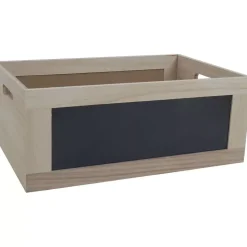 Set de 3 cajas de madera Decoman