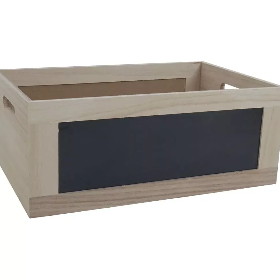Set de 3 cajas de madera Decoman