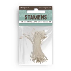 Set de 100 estambres blancos Cutting Dies Stamperia