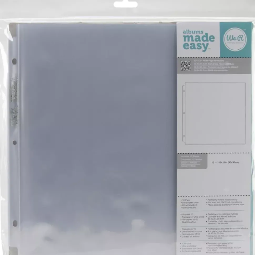 Set de 10 fundas protectoras We R Memory Keepers 30x30cm