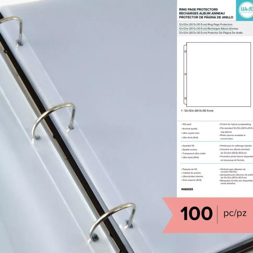 Set de 100 fundas protectoras We R Memory Keepers 30x30cm