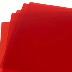 Set de 10 Hojas de Acetato Rojo para Stencil A4