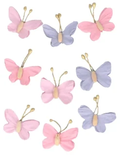 Set de 9 mariposas de papel Lovely Swan