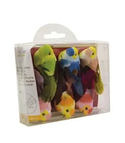 Set de 6 Mini Pájaros Multicolor Artemio