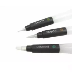 Set de 3 pinceles con depósito de agua Derwent