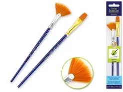 Set de 2 pinceles nylon dorado Multicraft