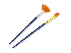 Set de 2 pinceles nylon dorado Multicraft