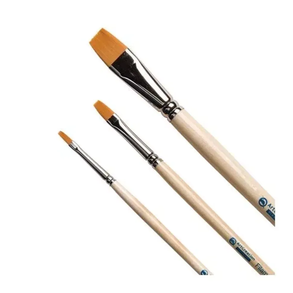 Set de 3 pinceles planos ArtCreation