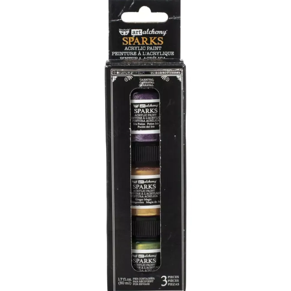Set de 3 pinturas acrílicas Sparks Carnival Finnabair