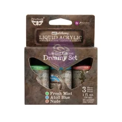 Set de 3 pinturas acrílicas líquidas Finnabair Dreamy