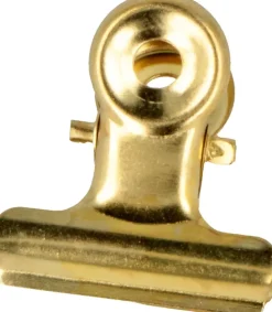 Set de 6 Pinzas Bulldog Oro Artemio