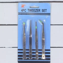 Set de 4 pinzas de precisión